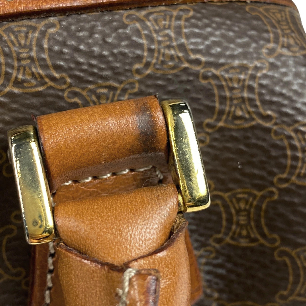 Celine Macadam Handbag Shoulder Bag Canvas Brown - Picture 6 of 7